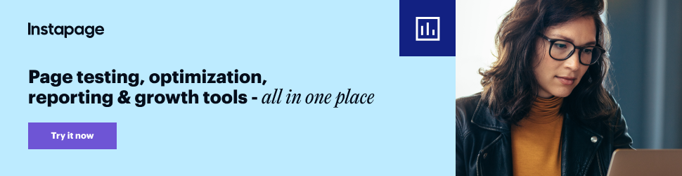Build high-converting landing pages with Instapage